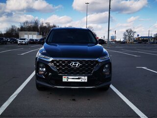 2019 Hyundai Santa Fe IV, чёрный, 2350000 рублей, вид 4