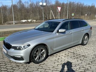 2018 BMW 5 серии 520d VII (G30/G31/G38), серебристый, 2200000 рублей, вид 2