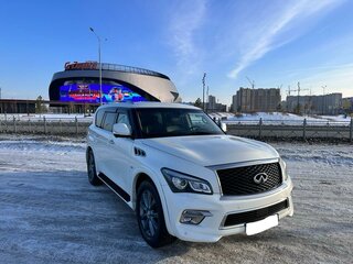 2017 Infiniti QX80 I Рестайлинг, белый, 3400000 рублей, вид 1