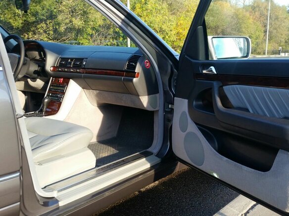 1996 Mercedes-Benz S-Класс 420 III (W140) Рестайлинг, серый - вид 4