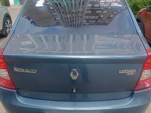 2010 Renault Logan I Рестайлинг, синий, 360000 рублей - вид 4