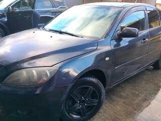 2007 Mazda 3 I (BK) Рестайлинг, чёрный, 350000 рублей, вид 1