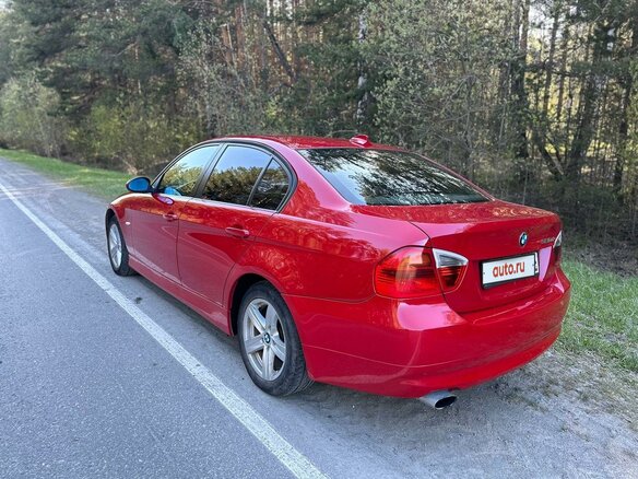 2008 BMW 3 серии 320d V (E90/E91/E92/E93) Рестайлинг, красный, 1100000 рублей - вид 6
