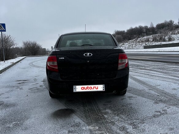2013 Lada (ВАЗ) Granta I, чёрный, 550000 рублей - вид 1