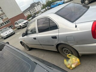 2006 Hyundai Accent ТагАЗ II, серый, 320000 рублей, вид 4