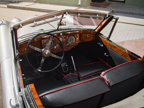 1957 Jaguar XK XK140, серебристый, 9299000 рублей - вид 9