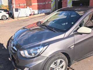 2012 Hyundai Solaris I, серый, 650000 рублей, вид 3