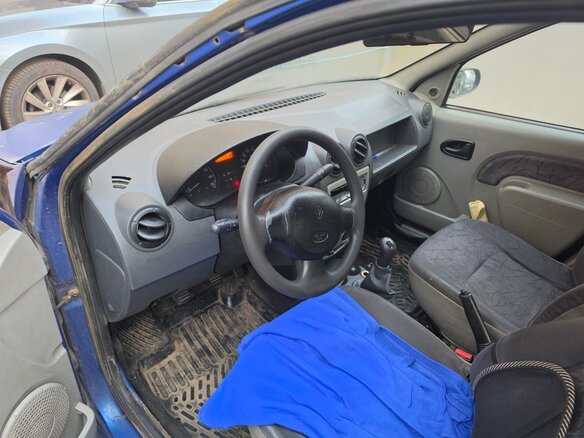 2007 Renault Logan I, синий, 120000 рублей - вид 8