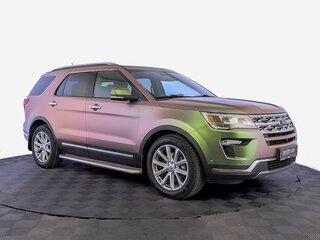 2018 Ford Explorer V Рестайлинг 2, фиолетовый, 3100000 рублей, вид 3