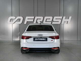 2021 Audi A4 35 TFSI V (B9) Рестайлинг, белый, 2679000 рублей, вид 4