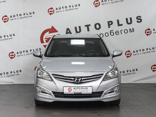 2014 Hyundai Solaris I Рестайлинг, серебристый, 869000 рублей, вид 3