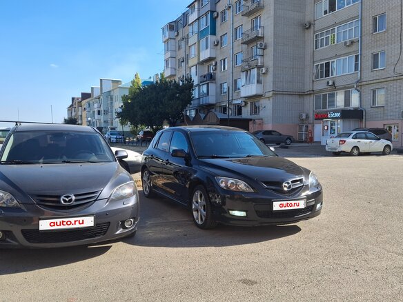 2007 Mazda 3 I (BK) Рестайлинг, чёрный, 590000 рублей - вид 1