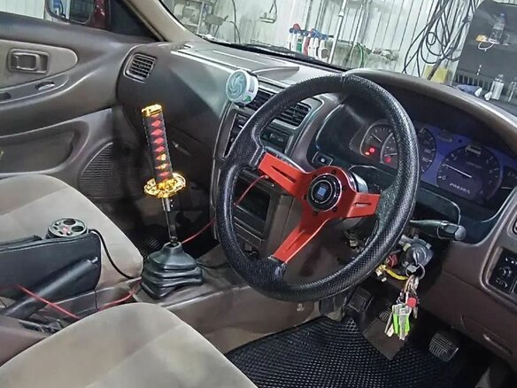2000 Nissan Presea II, красный - вид 7