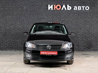 2016 Volkswagen Polo V Рестайлинг, чёрный, 1290000 рублей, вид 2
