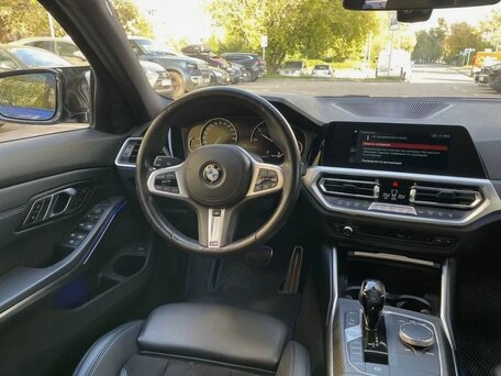 2019 BMW 3 серии 320d VII (G2x), синий, 3480000 рублей, вид 4