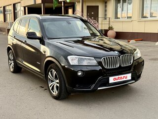 2013 BMW X3 20i xDrive II (F25), чёрный, 1500000 рублей, вид 2