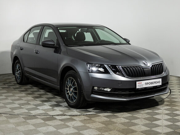 2019 Skoda Octavia III (A7) Рестайлинг, серый - вид 2