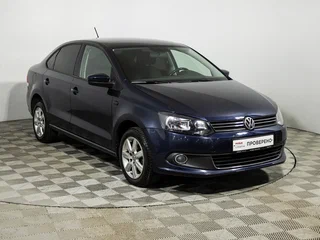 2013 Volkswagen Polo V, синий, 649585 рублей, вид 3