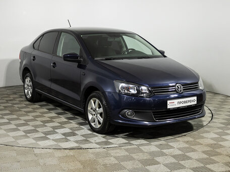 2013 Volkswagen Polo V, синий, 649585 рублей, вид 3