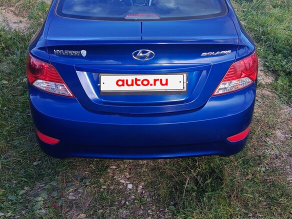 2013 Hyundai Solaris I, синий, 950000 рублей - вид 7