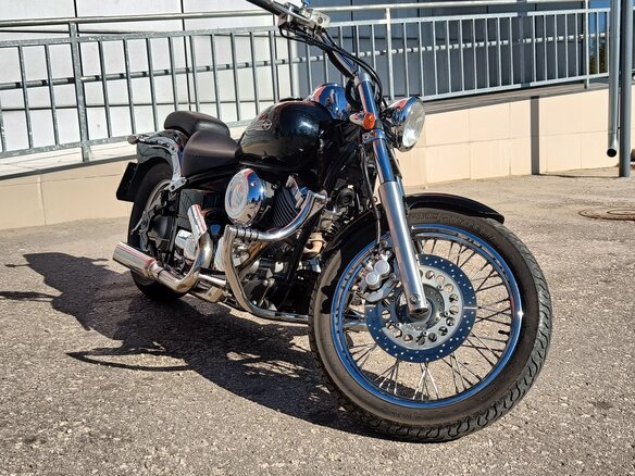 1999 Yamaha XVS400 Drag Star, чёрный, 330000 рублей - вид 37