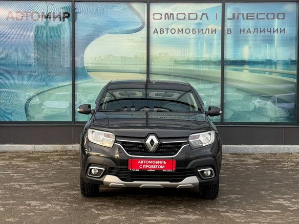 2019 Renault Logan Stepway II Рестайлинг, чёрный - вид 1