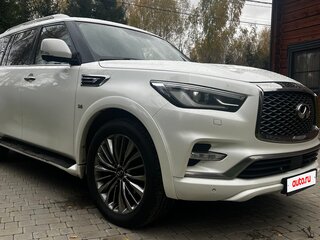 2018 Infiniti QX80 I Рестайлинг 2, белый, 3950000 рублей, вид 5