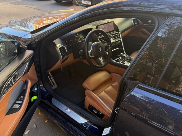 2019 BMW 8 серии 840d xDrive II (G14/G15/G16), синий - вид 4