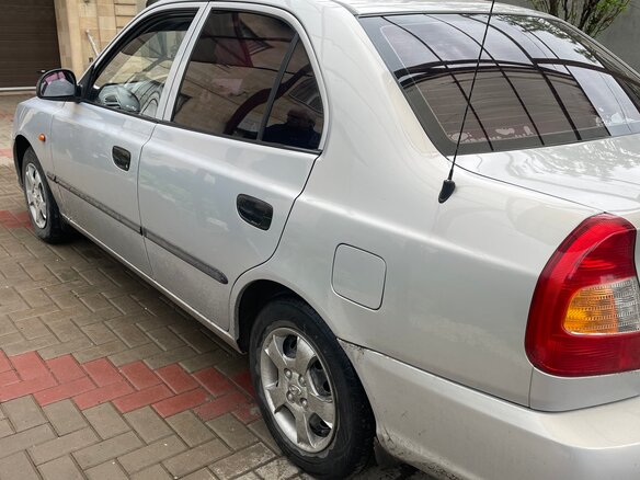 2008 Hyundai Accent ТагАЗ II, серебристый, 450000 рублей - вид 7
