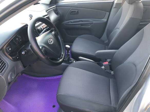 2007 Kia Rio II, серебристый, 330000 рублей - вид 8