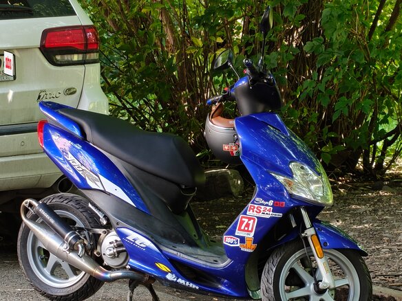 2010 Yamaha Jog, синий, 260000 рублей