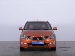 2015 Hyundai Solaris I Рестайлинг, оранжевый, 949000 рублей, вид 2