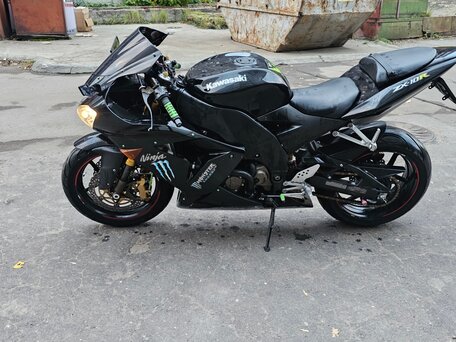 2004 Kawasaki ZX-10R Ninja, чёрный, 470000 рублей, вид 3
