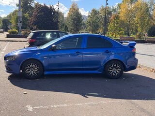 2011 Mitsubishi Lancer X Рестайлинг, синий, 850000 рублей, вид 3