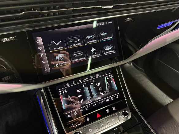 2022 Audi Q7 55 TFSI II (4M) Рестайлинг, синий, 9000000 рублей - вид 18