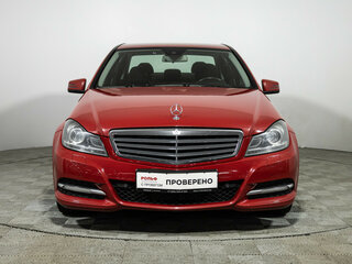 2011 Mercedes-Benz C-Класс 180 BlueEFFICIENCY III (W204) Рестайлинг, красный, 1179000 рублей, вид 2