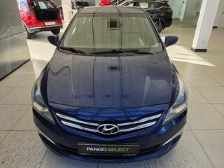2015 Hyundai Solaris I Рестайлинг, синий, 1099000 рублей, вид 2