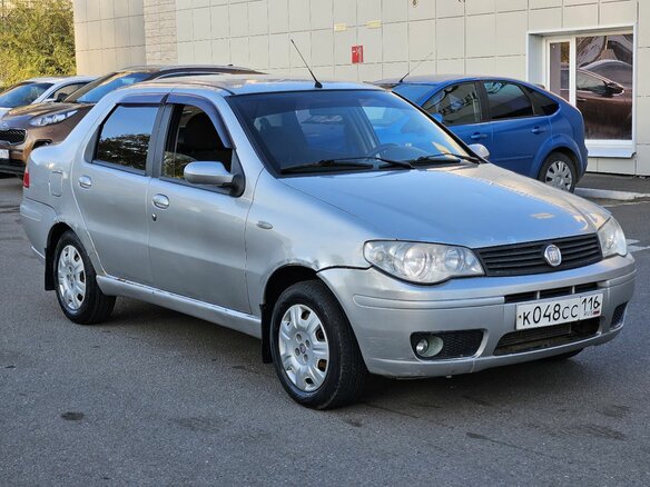 2008 Fiat Albea I Рестайлинг, серебристый, 180000 рублей - вид 6