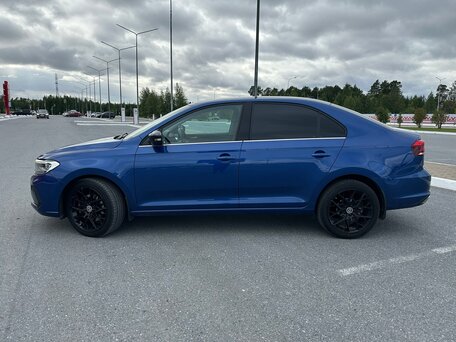 2021 Volkswagen Polo VI, синий, 1700000 рублей, вид 4