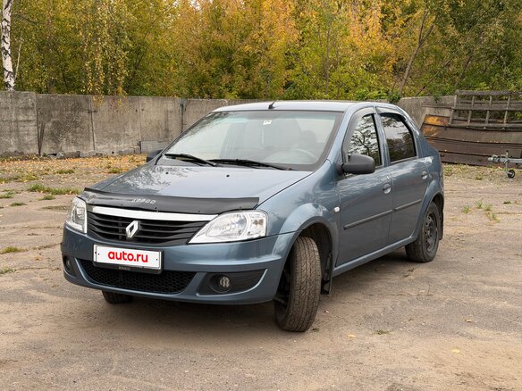 2012 Renault Logan I Рестайлинг, синий, 280000 рублей