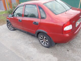 2006 Lada (ВАЗ) Kalina I, красный, 200000 рублей, вид 2