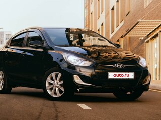 2012 Hyundai Solaris I, чёрный, 820000 рублей, вид 4