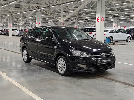 2019 Volkswagen Polo V Рестайлинг, чёрный, 1195000 рублей, вид 3