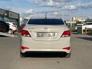 2016 Hyundai Solaris I Рестайлинг, бежевый, 879000 рублей, вид 4