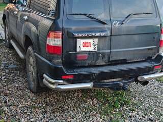2005 Toyota Land Cruiser 105 100 Series Рестайлинг 2, чёрный, 2200000 рублей, вид 2