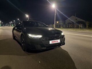 2022 Audi A7 55 TFSI II (4K), чёрный, 6500000 рублей, вид 4