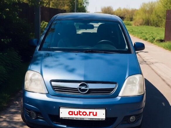 2007 Opel Meriva A Рестайлинг, голубой, 350000 рублей