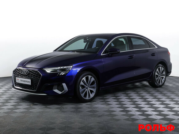 2021 Audi A3 35 TFSI IV (8Y), синий, 2653000 рублей