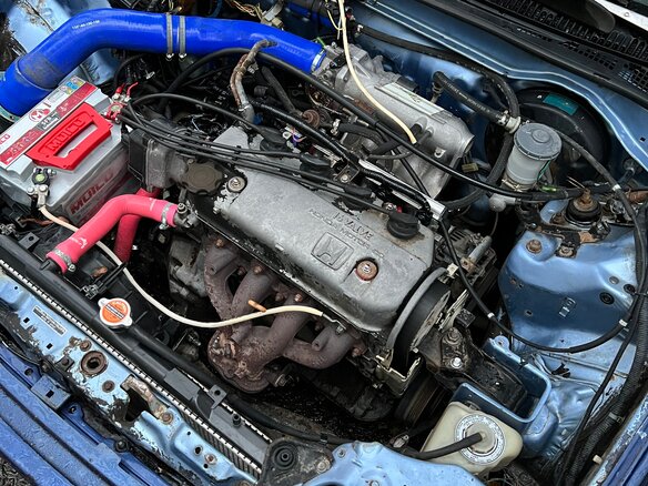 1988 Honda Civic IV, синий, 265000 рублей - вид 9