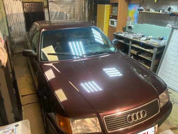 1992 Audi 100 IV (C4), красный, 445000 рублей - вид 2